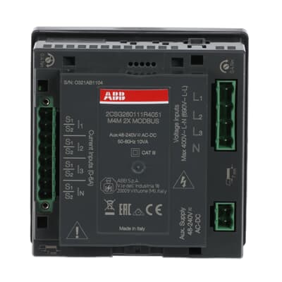 ABB M4M 2X Modbus DIN-rail network analyzer without display